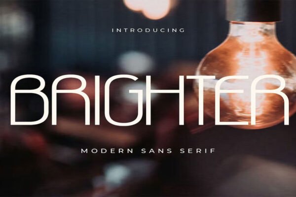 Brighter Modern Neon Light Premium Font