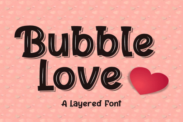 Bubble Love Font Download Premium Free