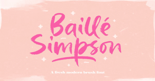 Baille Simpson Font Download Premium Free