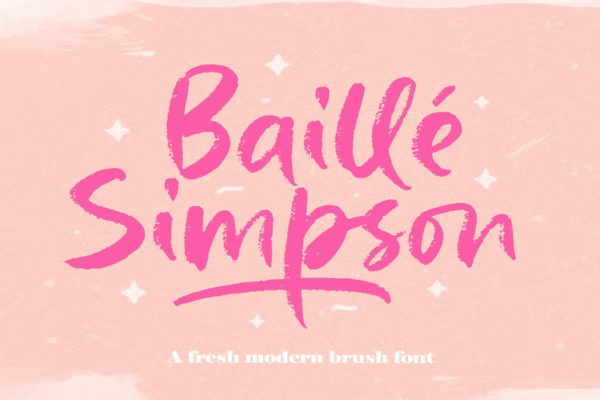 Baille Simpson Font Download Premium Free