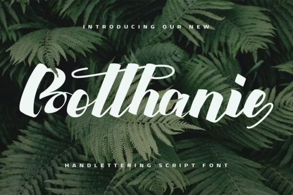 Botthanie Webfont, Calligraphy Download Free Font