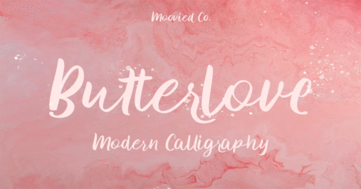 Butterlover Love Font Download Premium Free