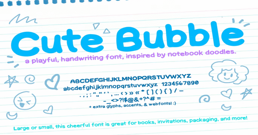 Cute Bubble Font Download Premium Free