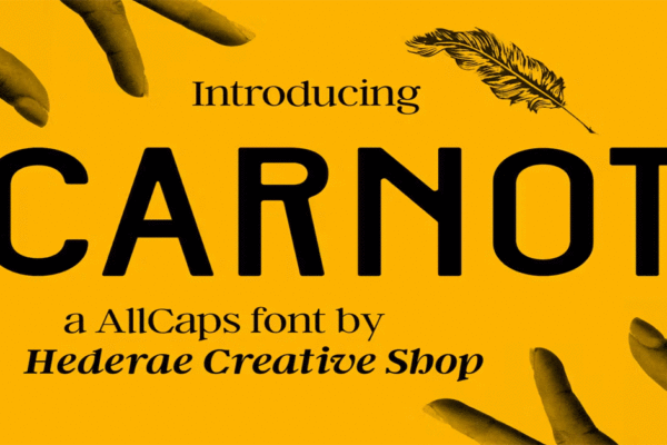 Carnot AllCaps Font Bold Sans Typeface Premium Free Font