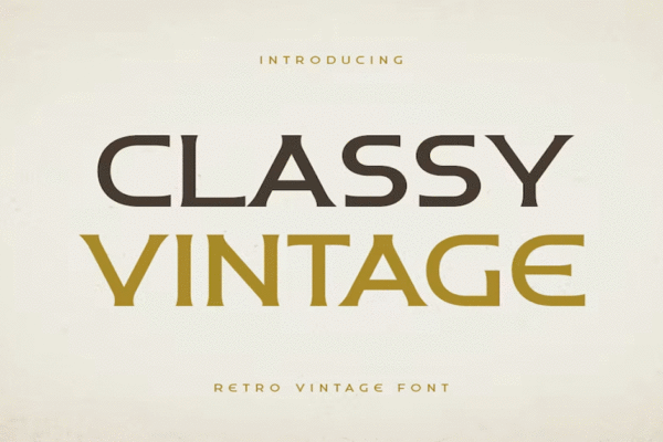 Classy Vintage Premium Free Font
