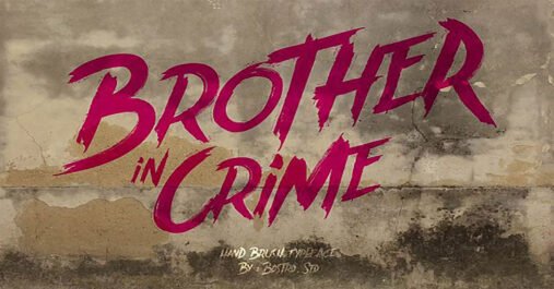 Brother In Crime Typeface Download Premium Free Font