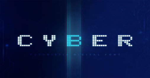 Cyber Police Technology Flyer Premium Font