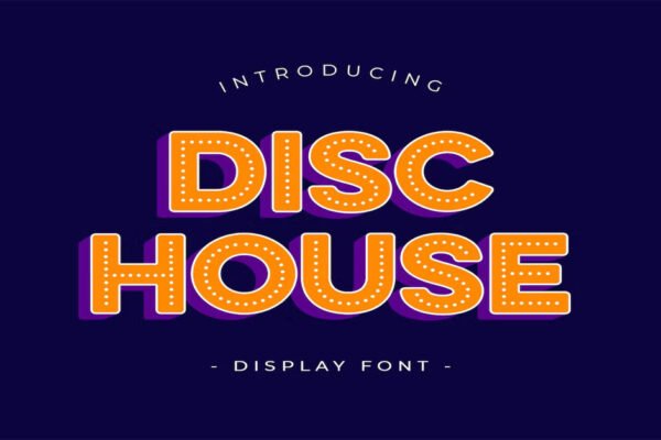 Police Disc House Grid Premium Font