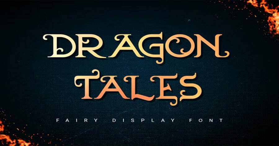 Dragon Tales | Fairy Fancy Curls Download Free Font