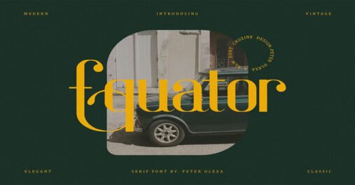 Equator Retro Premium Free Font