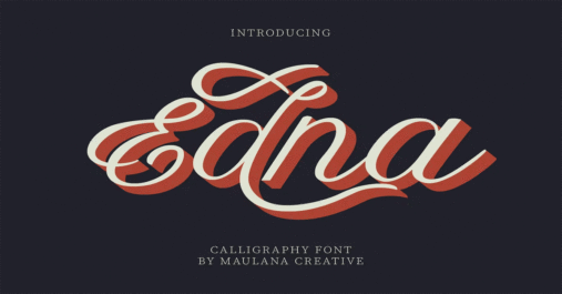 Edna Calligraphy Font Download Premium Free