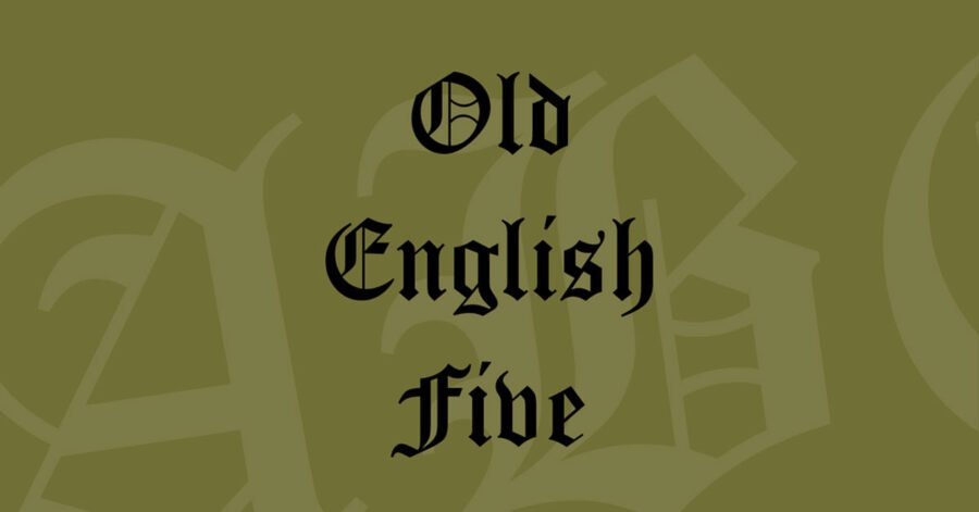 Old English Five Premium Free Font