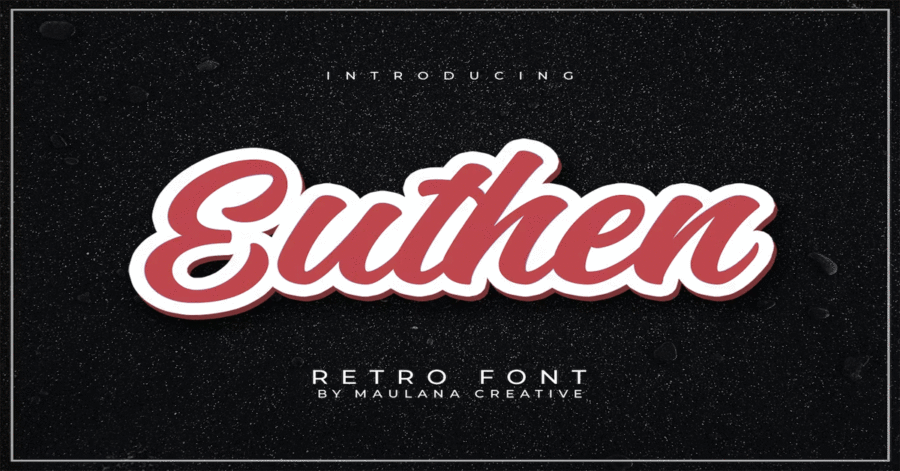 Euthen Retro Premium Free Font
