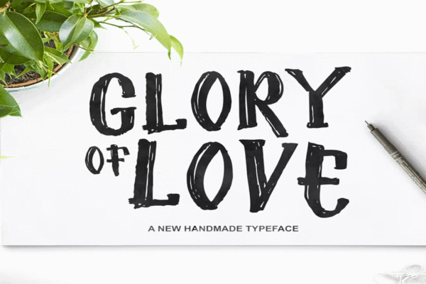 Glory Of Love Font Download Premium Free