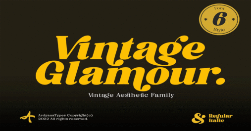 Vintage Glamor Premium Free Font