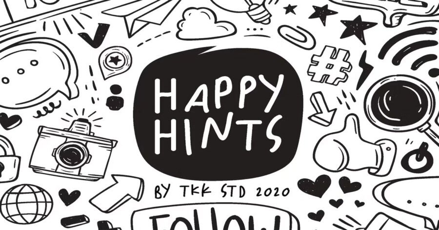 Happy Hints - Kids Doodle handwriting Download Free Font