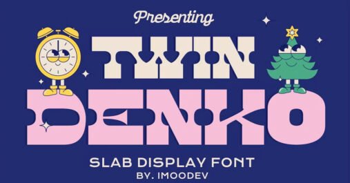 Twin Denko Modern Cool Premium Free Font