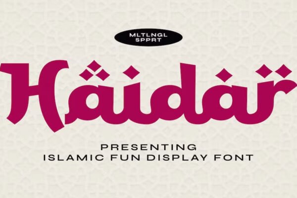 Haidar Arabic Premuium Free Font