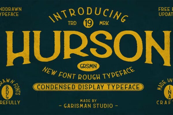 Hurson | Vintage Download Premium Free Font