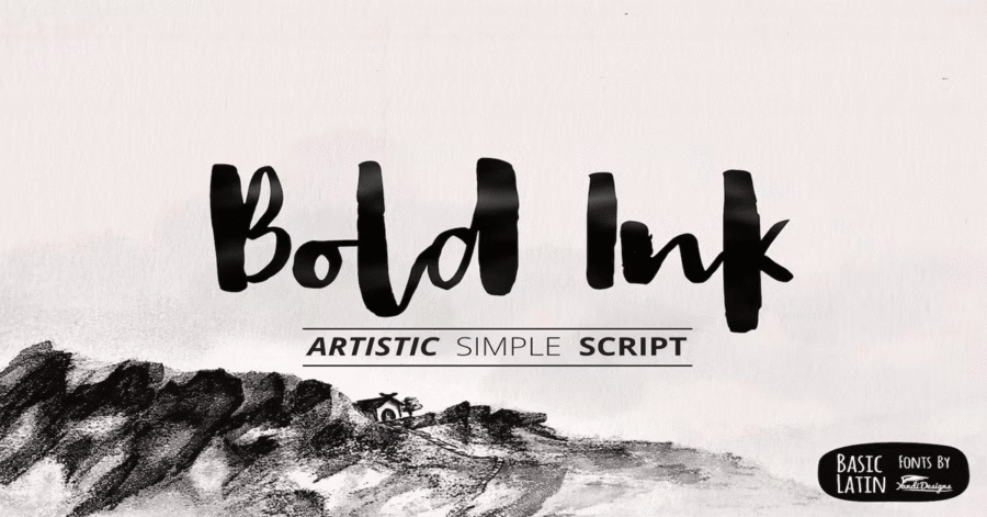 Bold Ink Simple Font Download Premium