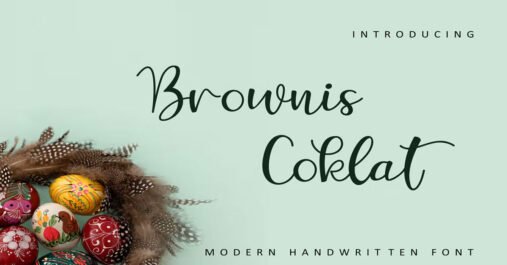 Brownis Coklat Refined Script ,Elegant and Modern Download Free Font