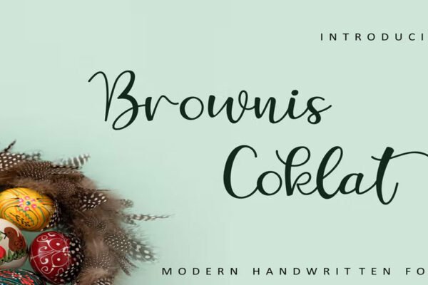 Brownis Coklat refined script classy, elegant and modernDownload free Font