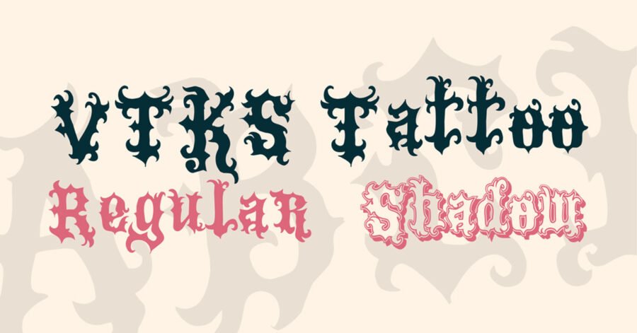 VTKS Tattoo Family Download Premium Free Font