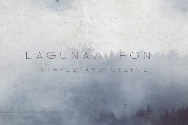 Laguna7 Font Typeface, Roman Premium Free Font