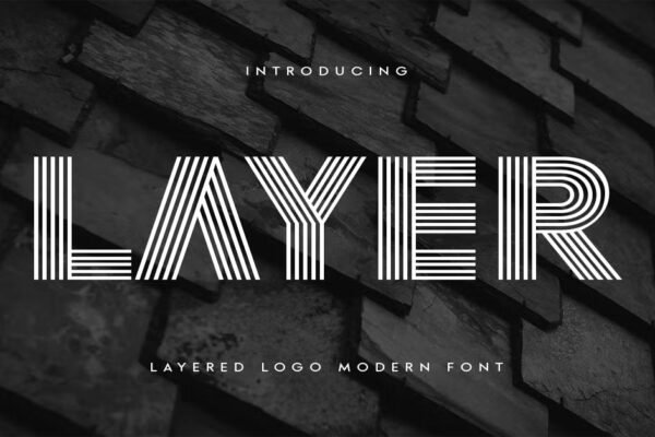 Layer Modern Logo Premium Font