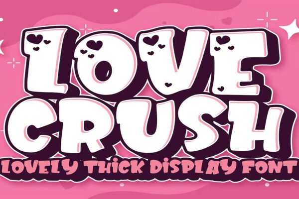 Love Crush Cartoon Premium Free Font