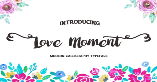 Love Moment Font Download Premium Free