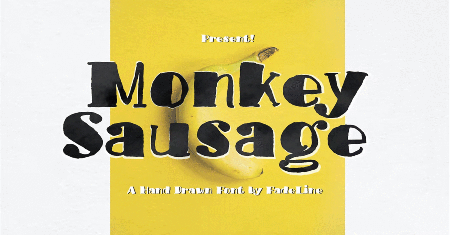 Monkey Sausage Font Download Premium