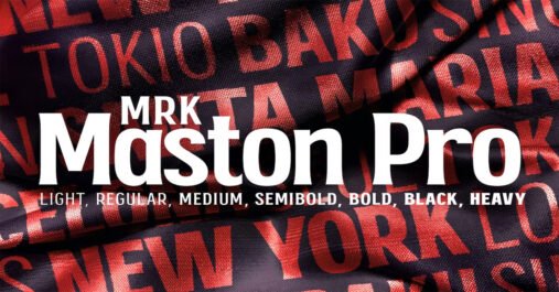 MRK Maston Pro Display Premium Font