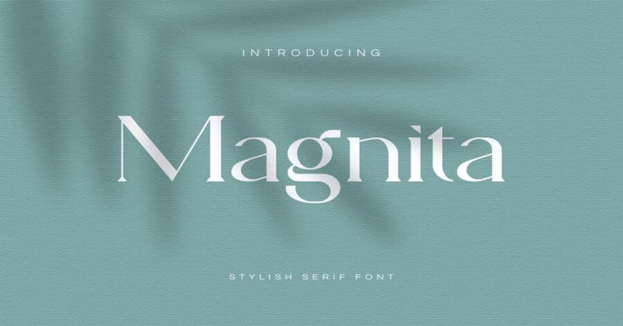 Magnita Serif Elegant, Luxury Premium Free Font