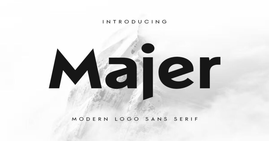 Majer Modern Logo Premium Font