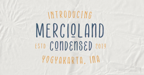 Mercioland Lettering Premium Free Font