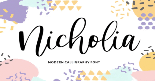 Nicholia Calligraphy Font Download Premium