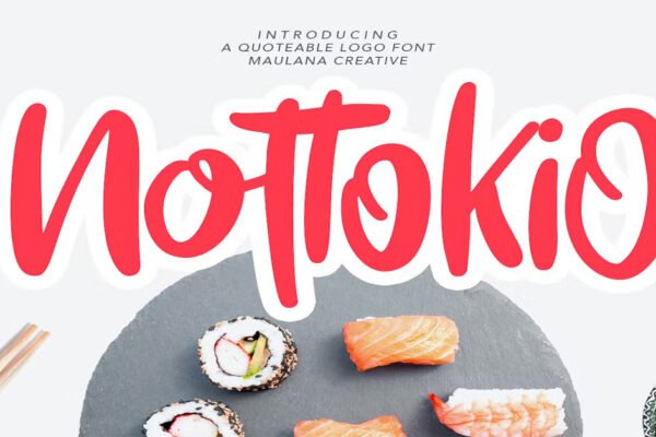 Nottokio Quoteable Premium Logo Font