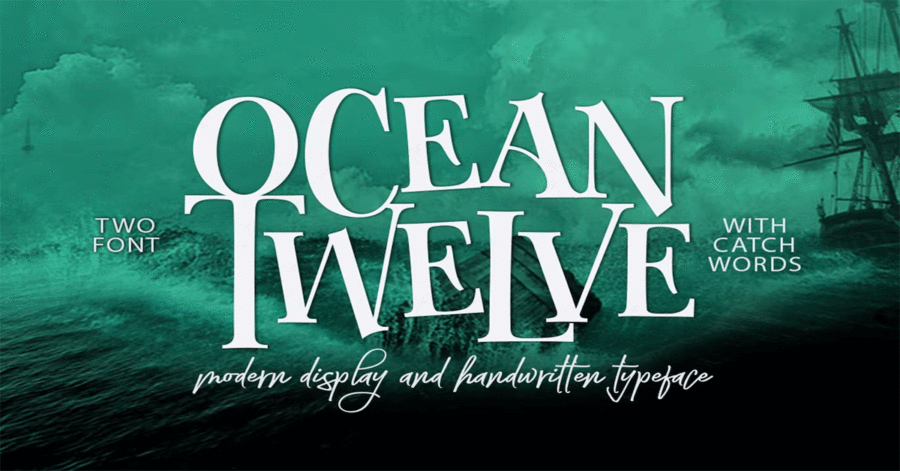 Ocean Twelve Font Download Premium Free