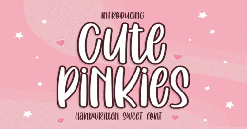 Cute Pinkies Font Download Premium Free