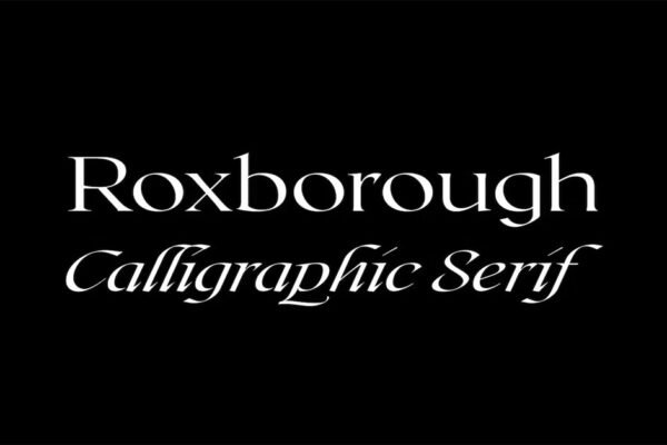 Roxborough CF | Calligraphic Serif Download Free Font