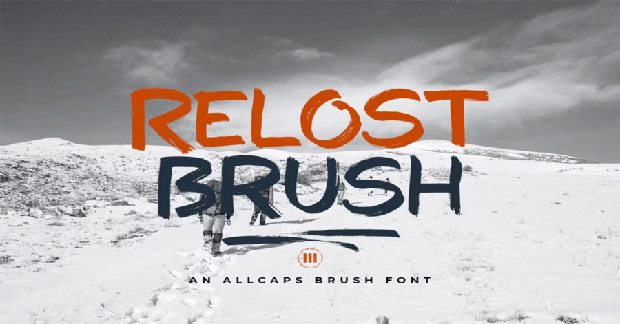 Relost Brush Premium Free Font Download