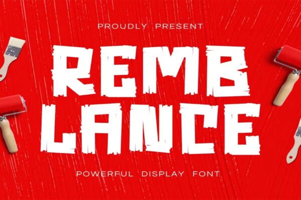 Remblance brand, Logotype Download Premium Free Font
