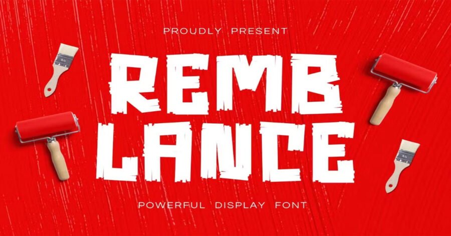 Remblance brand, Logotype Download Premium Free Font