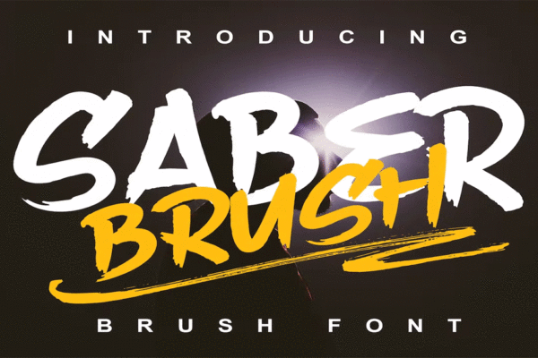 Saber Brush Music Premium Free Font