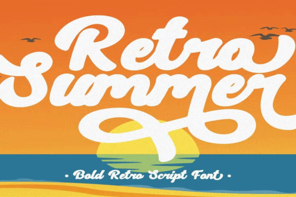 Retro Summer Bold Premium Font