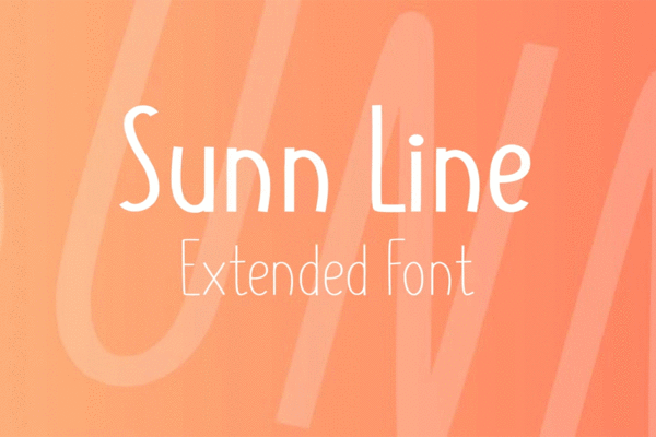 Sunn Line Extended Font Download Premium