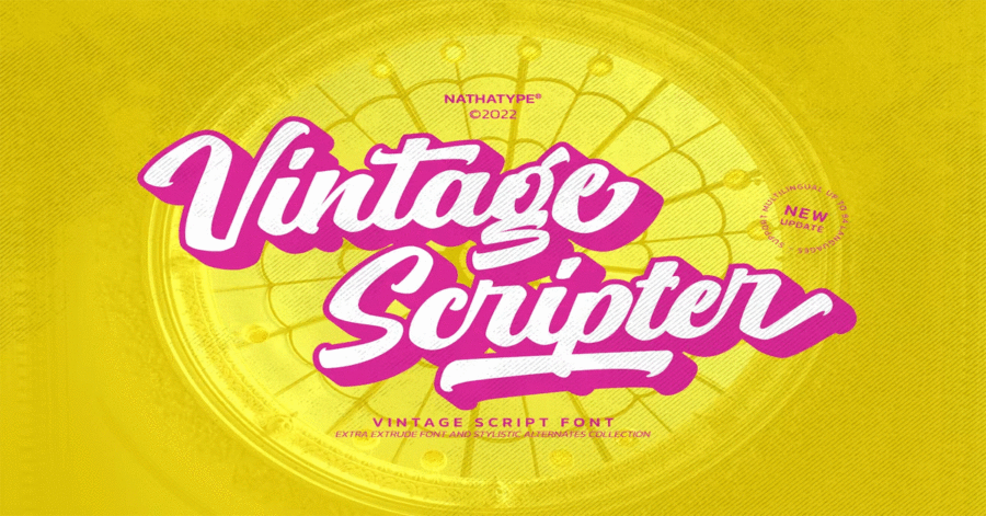 Vintage Scripter Premium Free Font