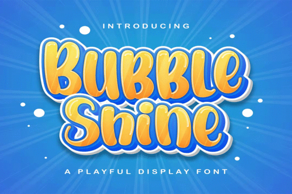 Bubble Shine Font Download Premium Free