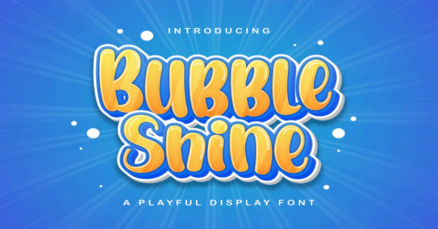 Bubble Shine Font Download Premium Free